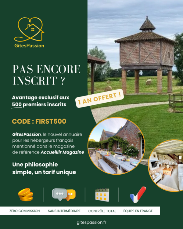 GîtesPassion dans Accueillir Magazine